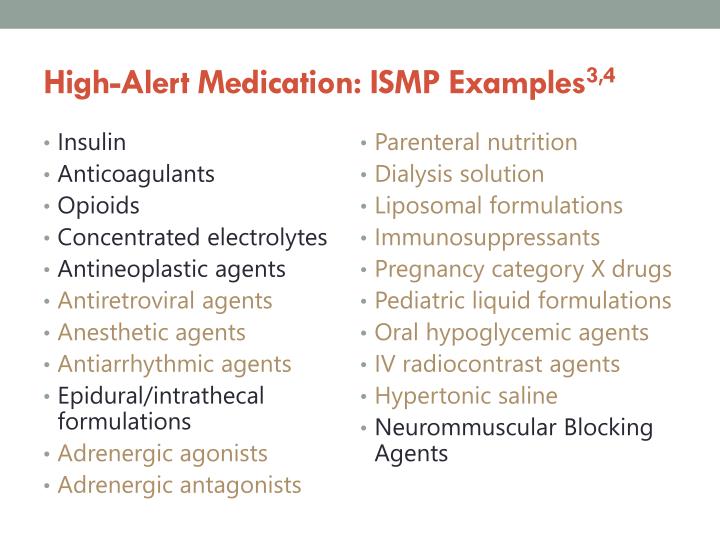 PPT Risk Reduction Strategies for HighAlert Medications PowerPoint