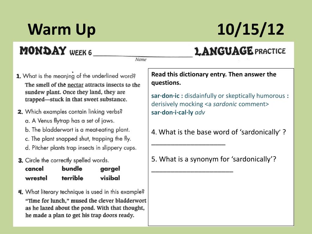 PPT - Warm Up 10/15/12 PowerPoint Presentation, free download - ID:2637214