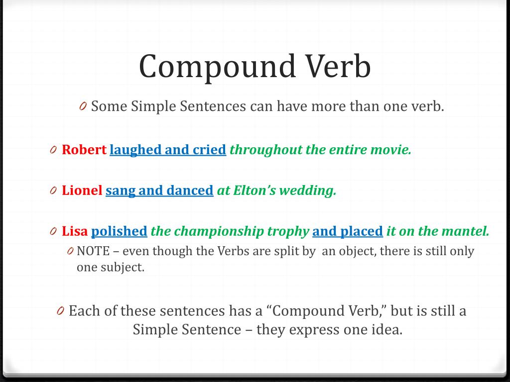 Simple subject. Compound verbs. Compound verbs примеры. Simple and Compound verbs. Simple sentences and Compound sentences примеры.
