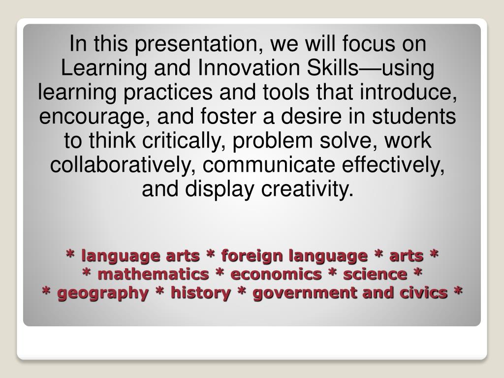 PPT - 21 st Century Skills PowerPoint Presentation, free download - ID ...