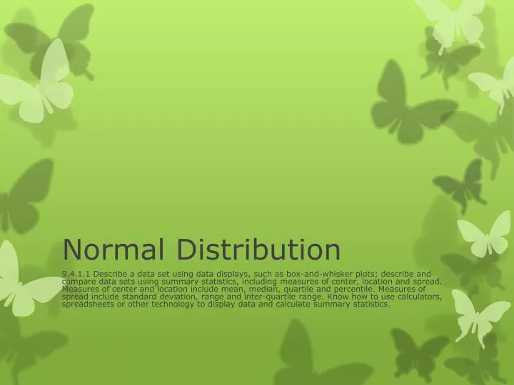 normal distribution n.