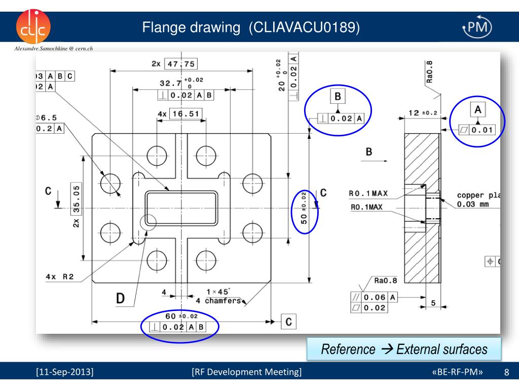 PPT - Mechanical design and tests of the new X-band flange PowerPoint ...