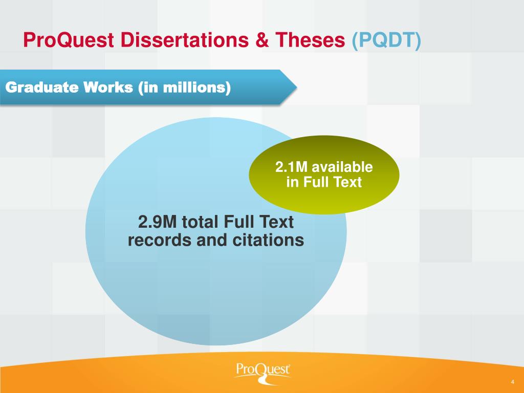 proquest dissertations & theses (pqdt)