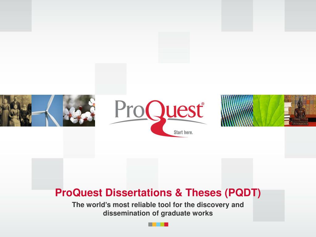 proquest dissertations & theses (pqdt)