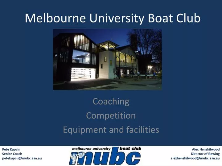 melbourne university boat club n.