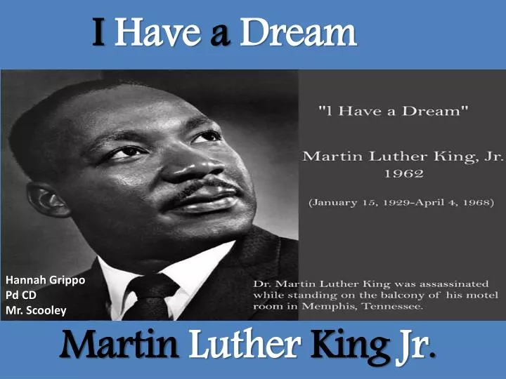 a presentation about martin luther king