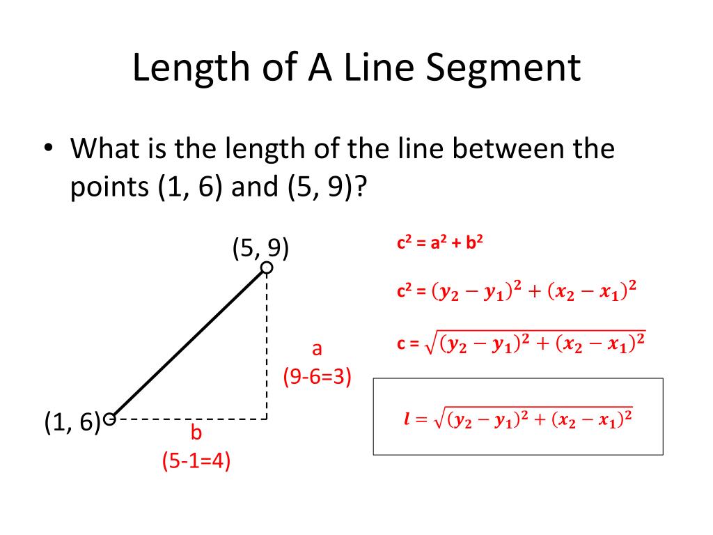 Solved Find The Length Of The Line Segment Shown Belo - vrogue.co