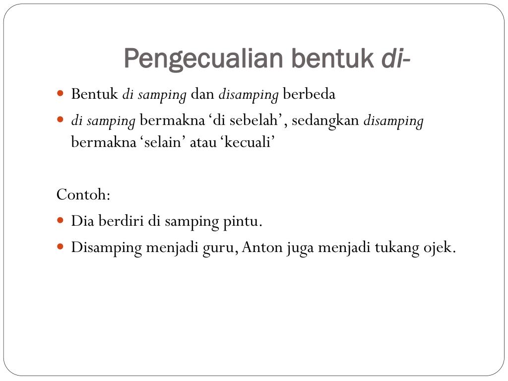 Ppt Ejaan Dalam Bahasa Indonesia Powerpoint Presentation Free Download Id 2641190