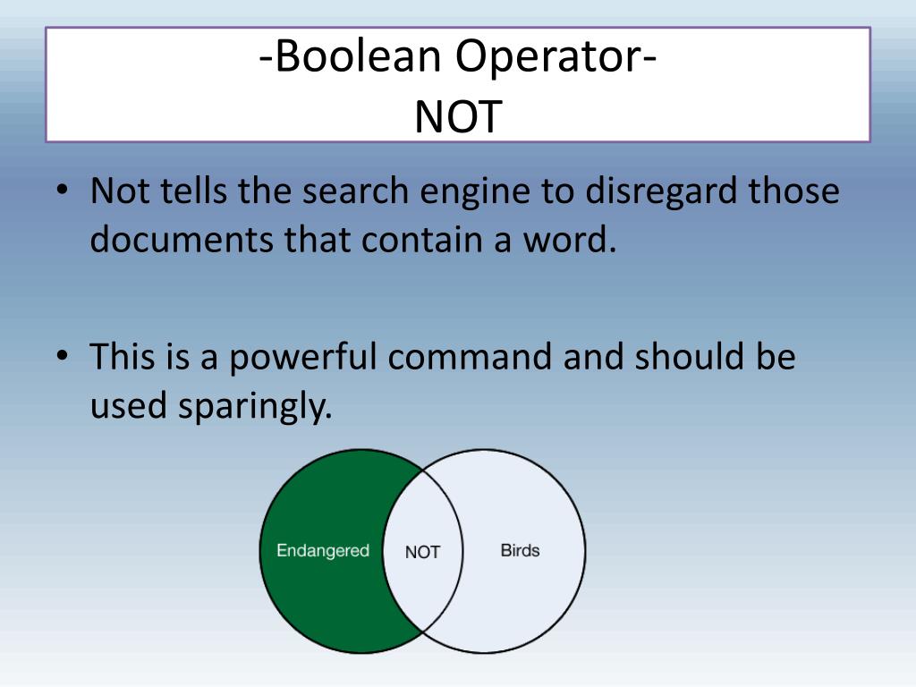 Boolean search