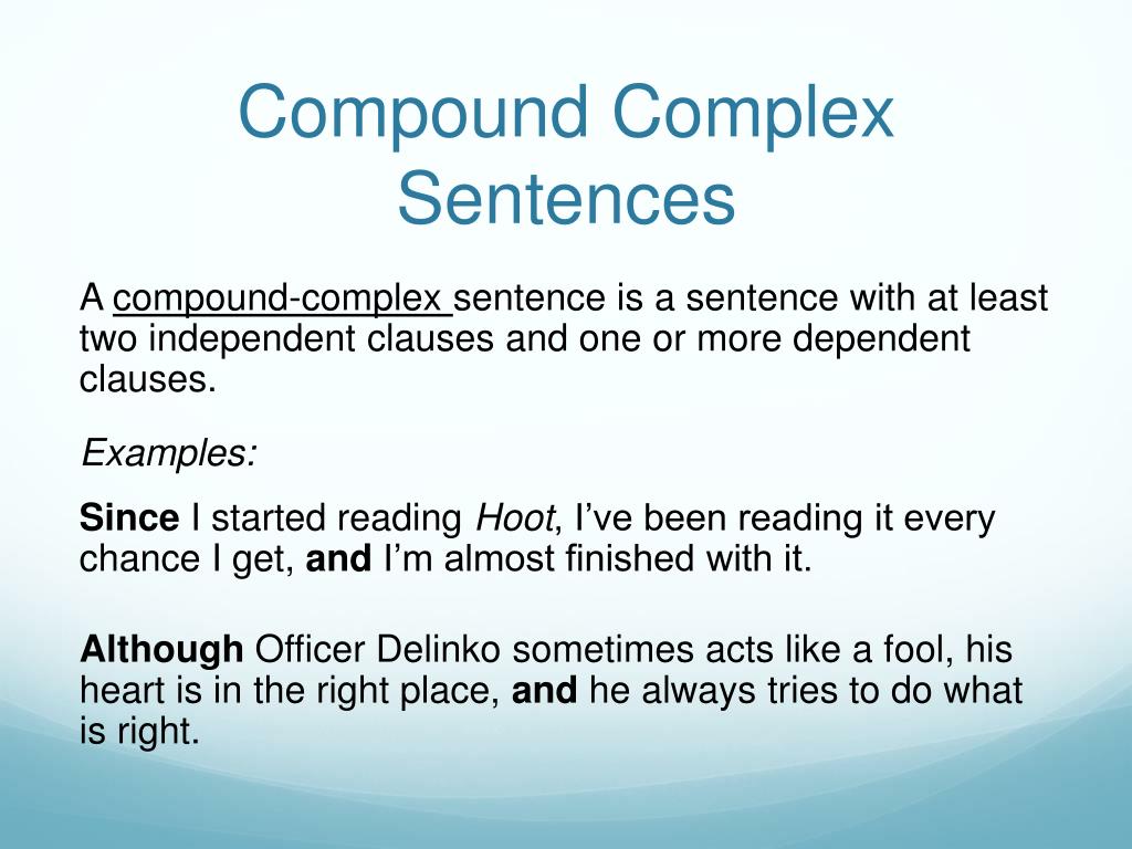 Compound Sentence Examples With Pictures - Foto Kolekcija
