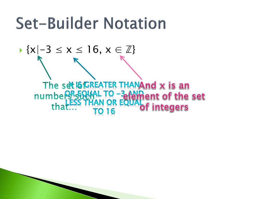 PPT - Set-Builder Notation PowerPoint Presentation, free download