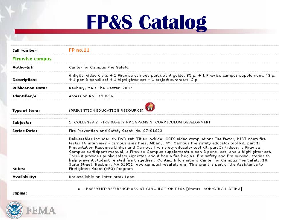 PPT Assistance to Firefighters Grant Fire Prevention and Safety