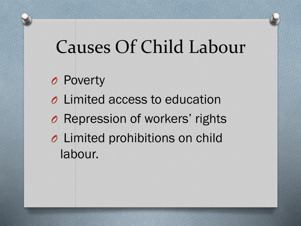 child labour causes essay