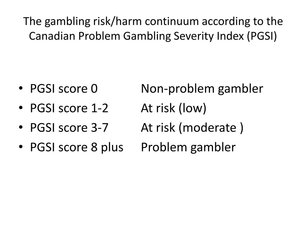 PPT Gambling Harm Reduction Are You Serious? PowerPoint Presentation