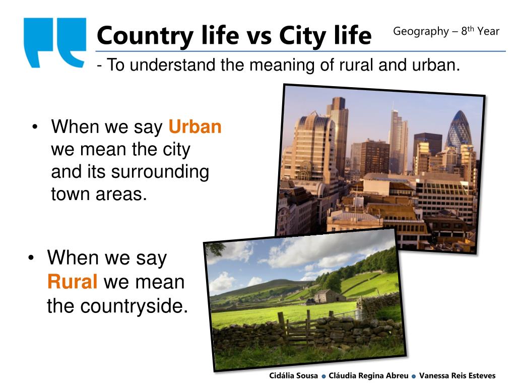 City and village advantages and disadvantages