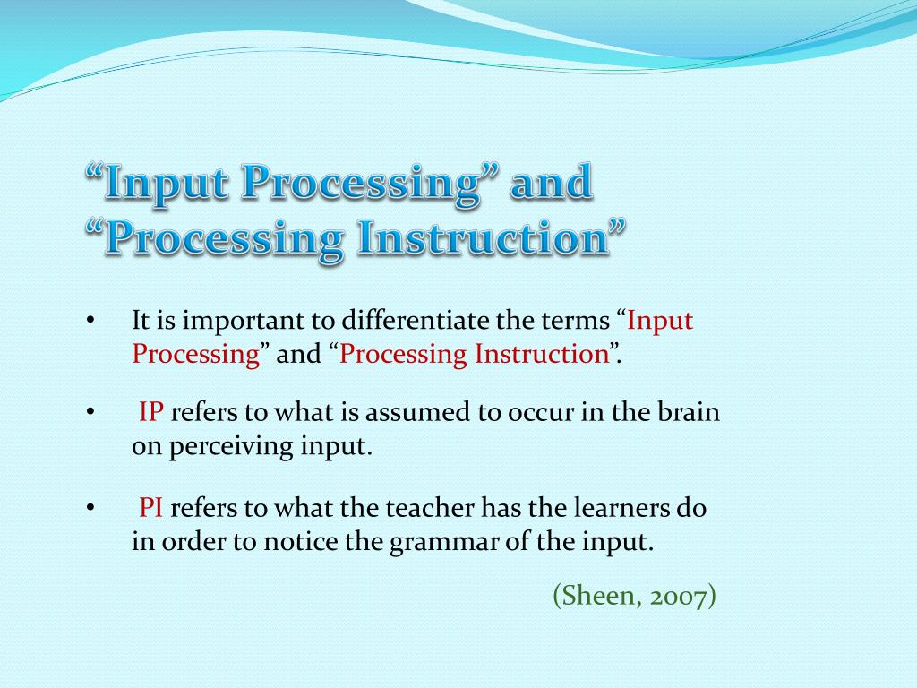 Sentence processing ppt download. Process instruction