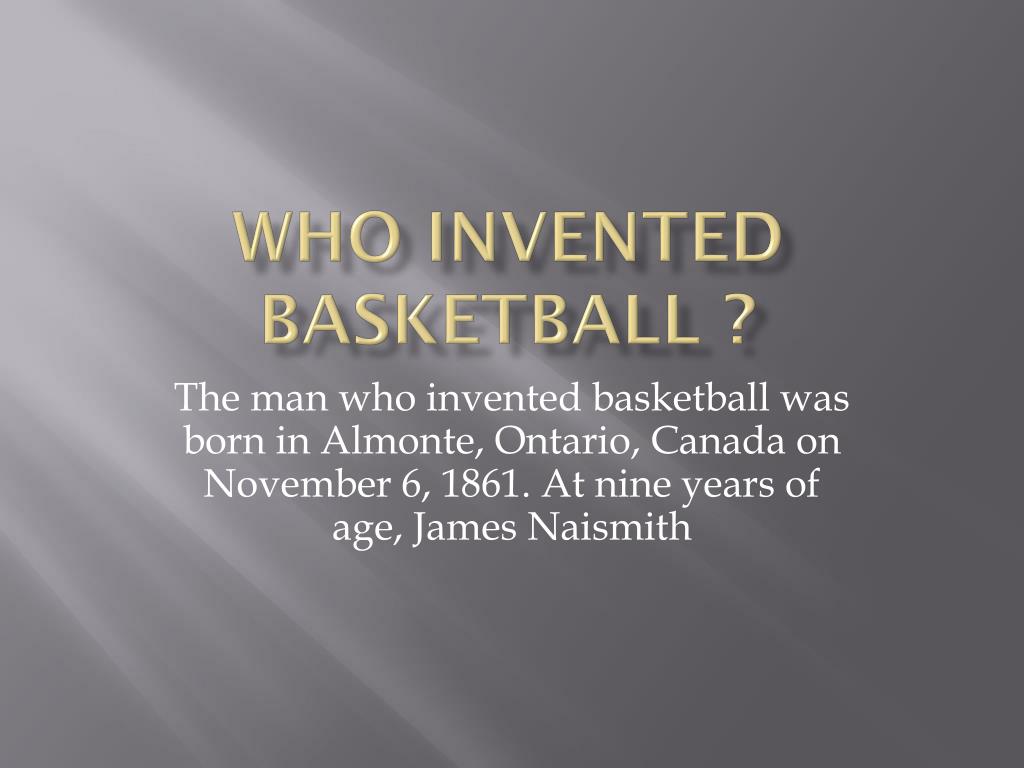 Ppt who invented basketball powerpoint presentation free download