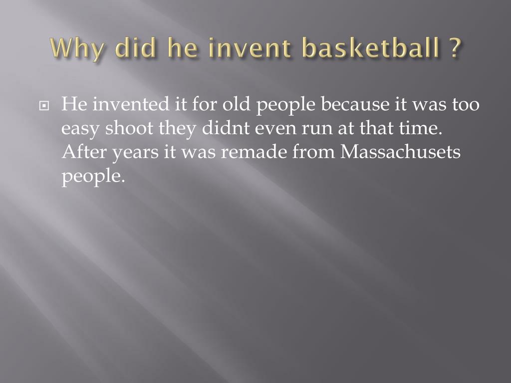 Ppt who invented basketball powerpoint presentation free download