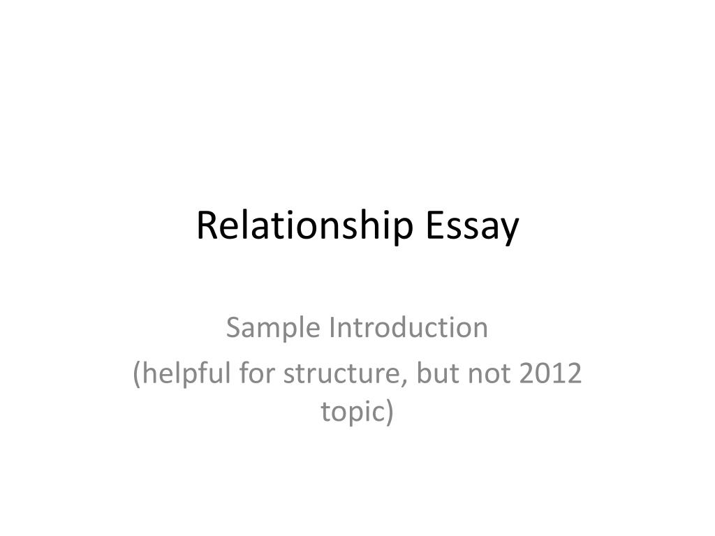 relationship essay writing