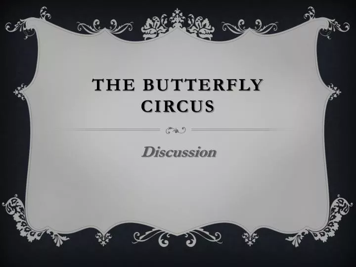 the butterfly circus n.