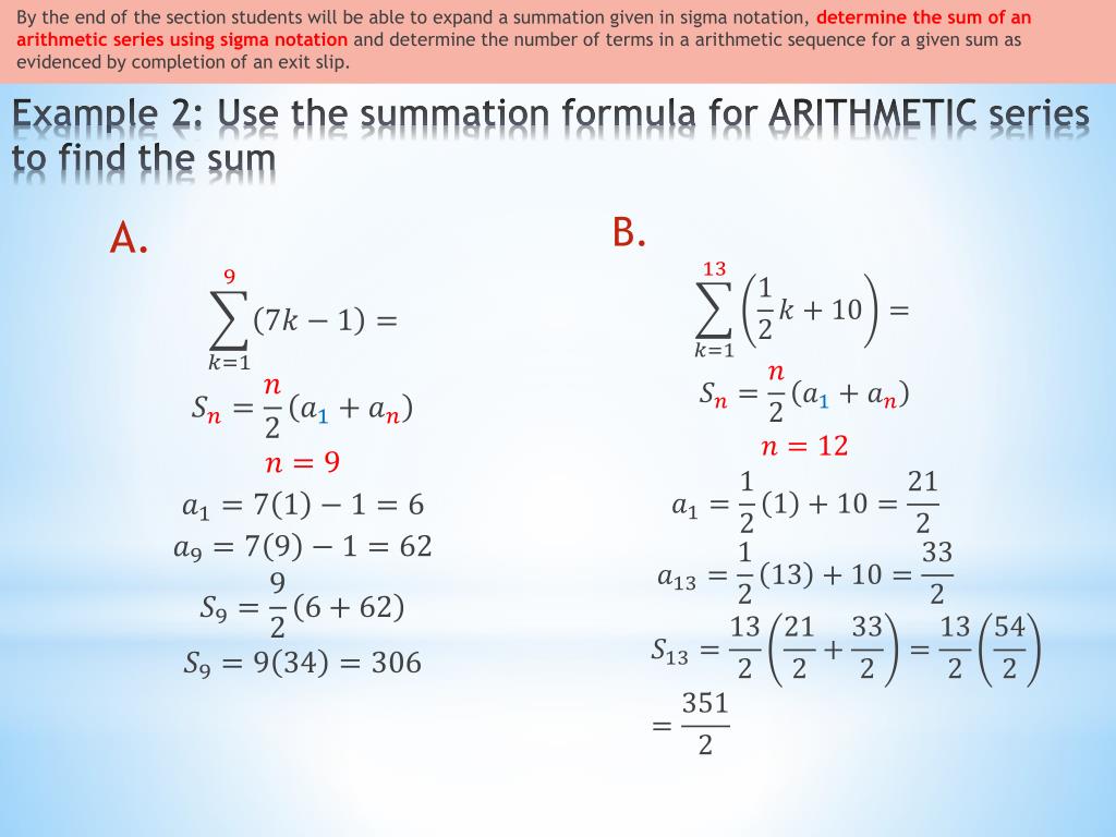 PPT - 24.24 Sigma Notation and the nth term PowerPoint Presentation