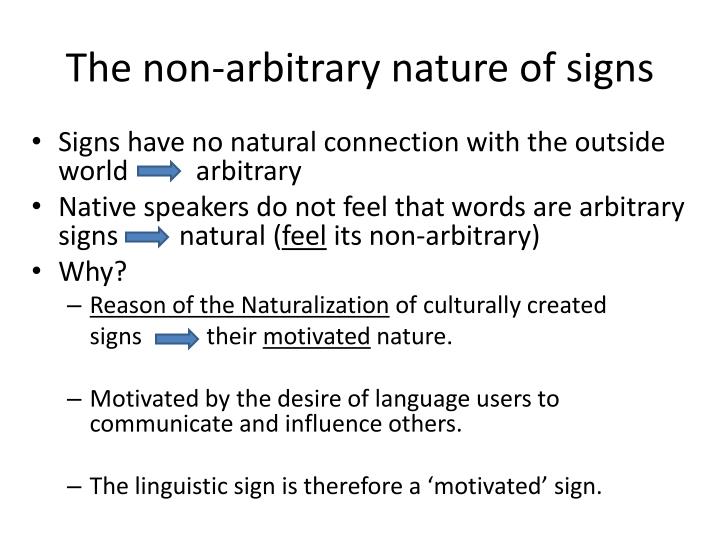 nature of the linguistic sign