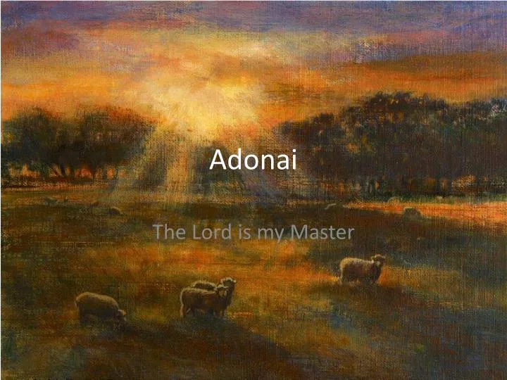 Adonai Adonai