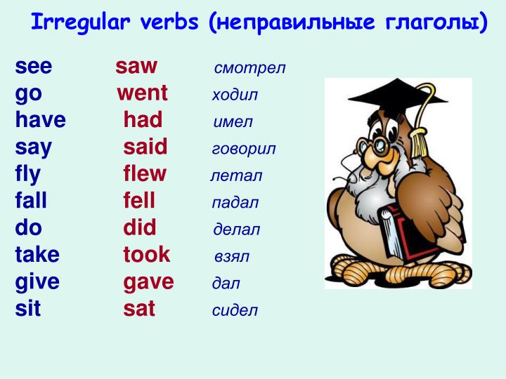 Неправильные глаголы в английском языке Grammarteicom