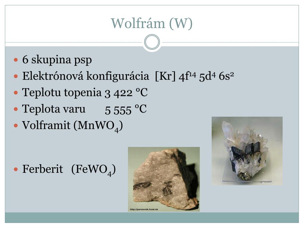 PPT - Molybden Wolfram Chróm PowerPoint Presentation, free download -  ID:2646465