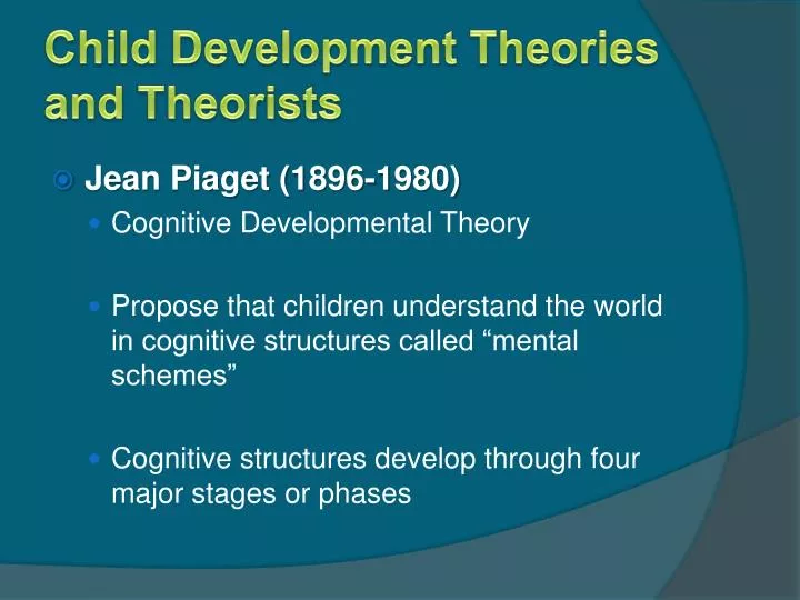 cognitive development theory ppt