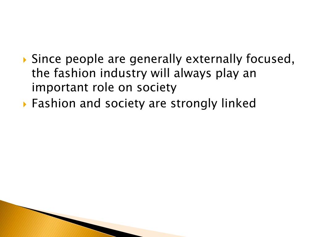 PPT Impact of the Clothing Industry on Society and Vise Versa