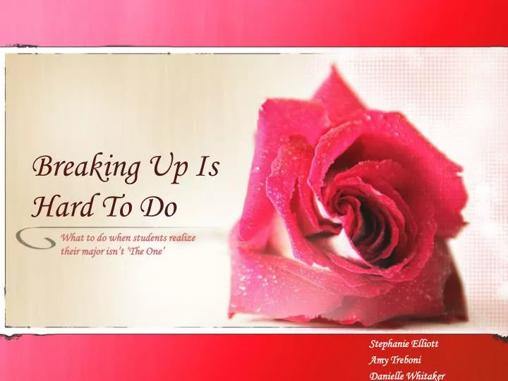 PPT - Breaking Up Is Hard To Do PowerPoint Presentation, free download
