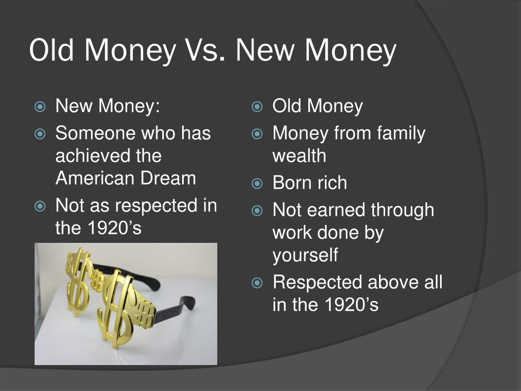 great gatsby old money vs new money essay