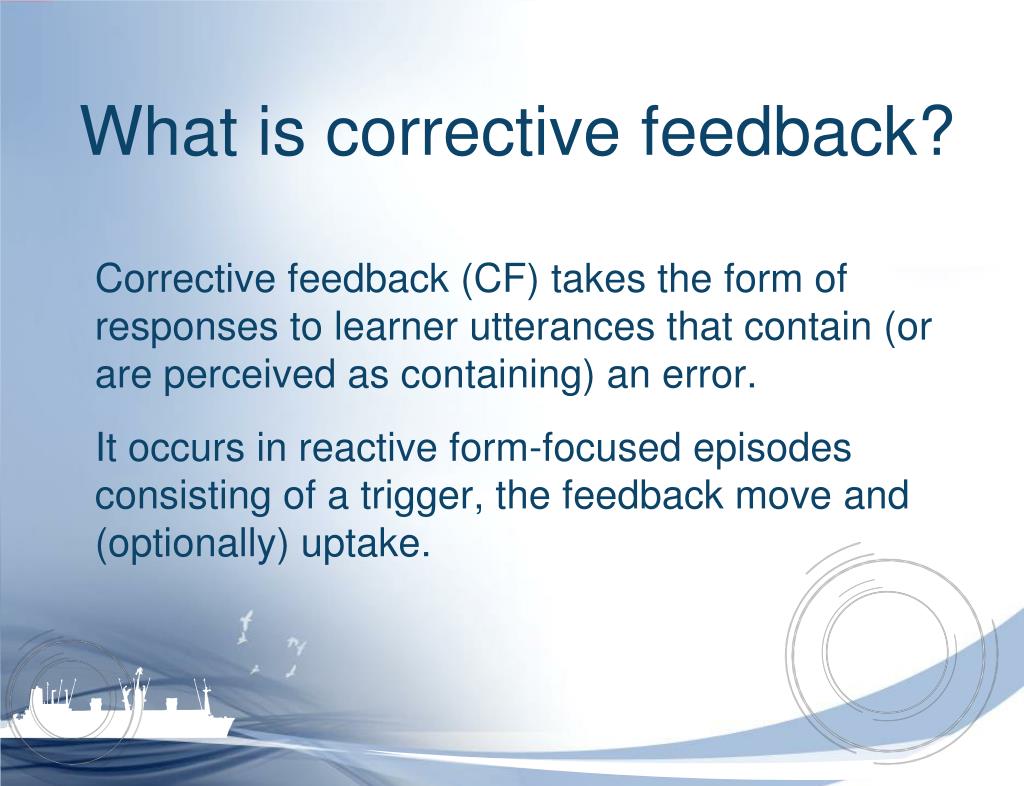 thesis on corrective feedback