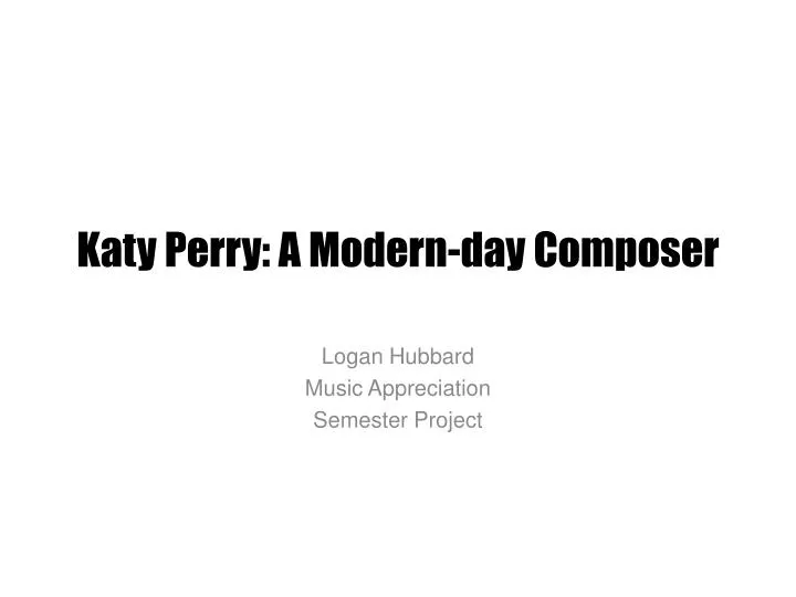 Ppt Katy Perry A Modern Day Composer Powerpoint - firework katy perry roblox id