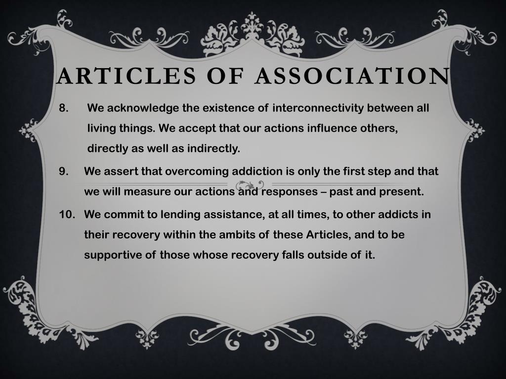 articles of association presentation