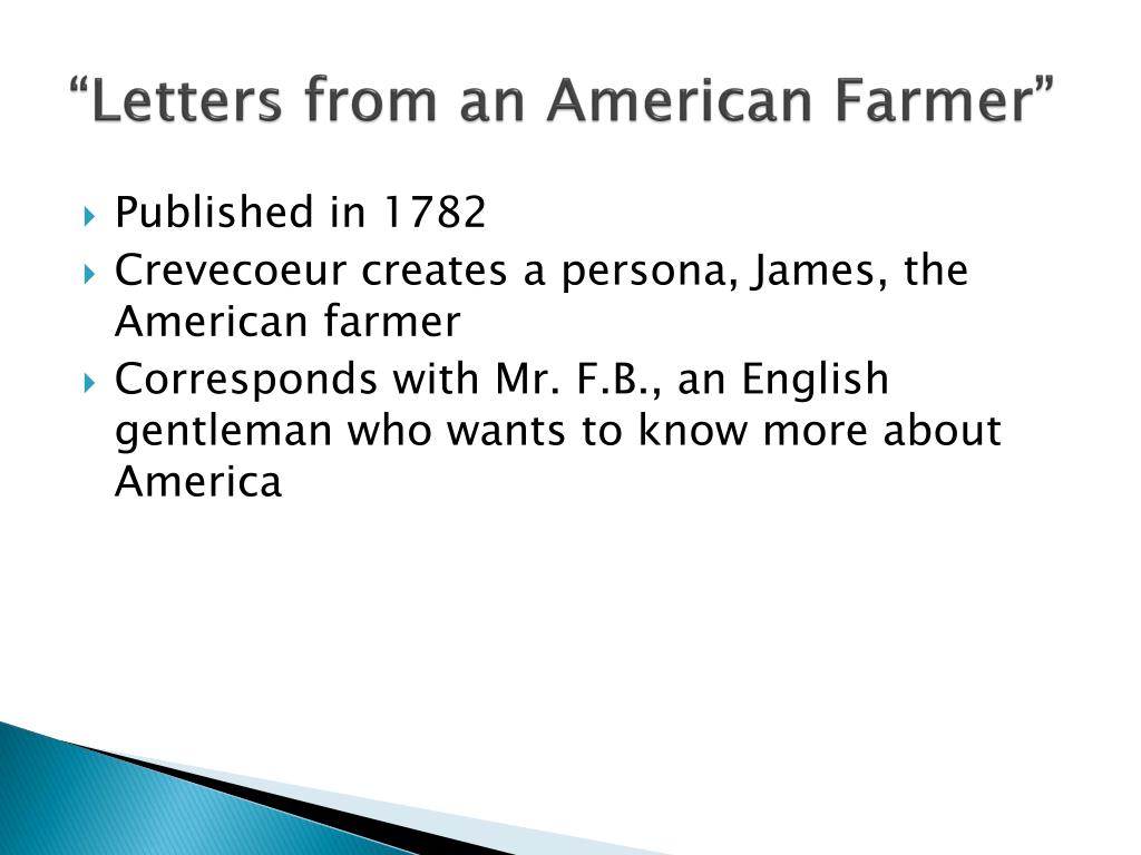 PPT - Letters from an American Farmer PowerPoint Presentation, free  download - ID:2649088