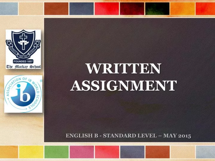 written assignment module 12