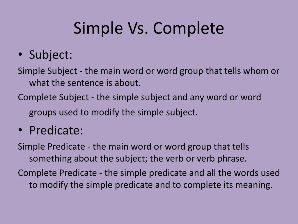 Simple subject. Simple Predicate. What is a Predicate. Subject and Predicate. Types of Predicate in English.