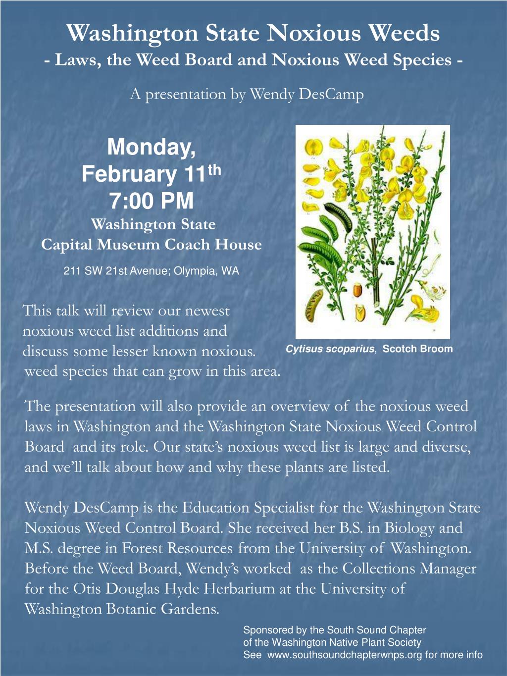 PPT Washington State Noxious Weeds Laws , the Weed Board and Noxious Weed Species