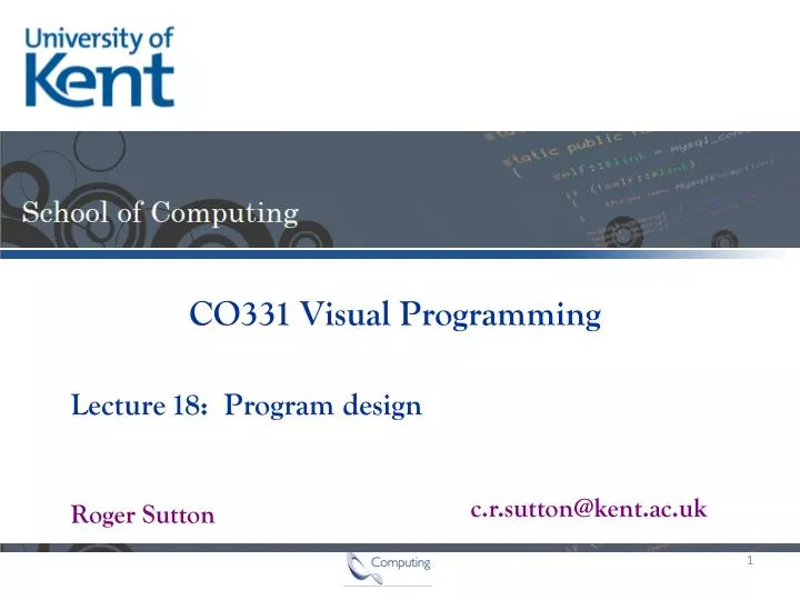 program design ppt