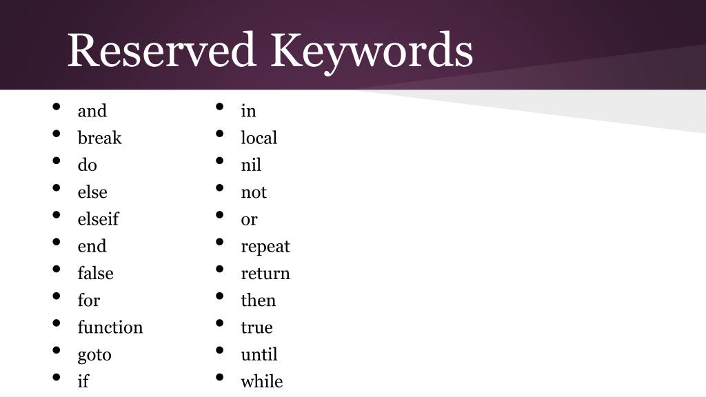 Ppt lua powerpoint presentation free download id 2652913