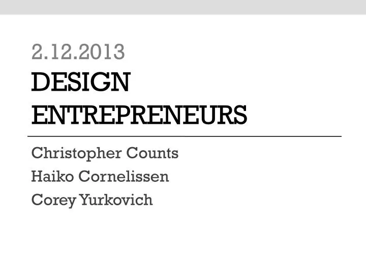 2 12 2013 design entrepreneurs n.