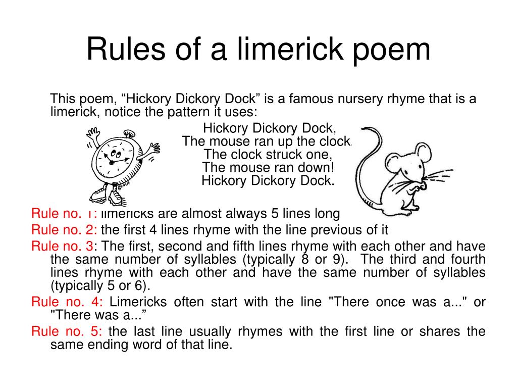 PPT - Limerick poems PowerPoint Presentation, free download - ID:2653154