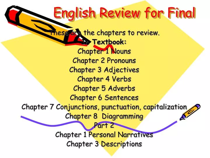english review Watch english grammar video lessons and learn sentence structure, parts of speech, punctuation usage, and more these lessons are just a portion of. english review Watch english grammar video lessons and learn sentence structure, parts of speech, punctuation usage, and more these lessons are just a portion of.