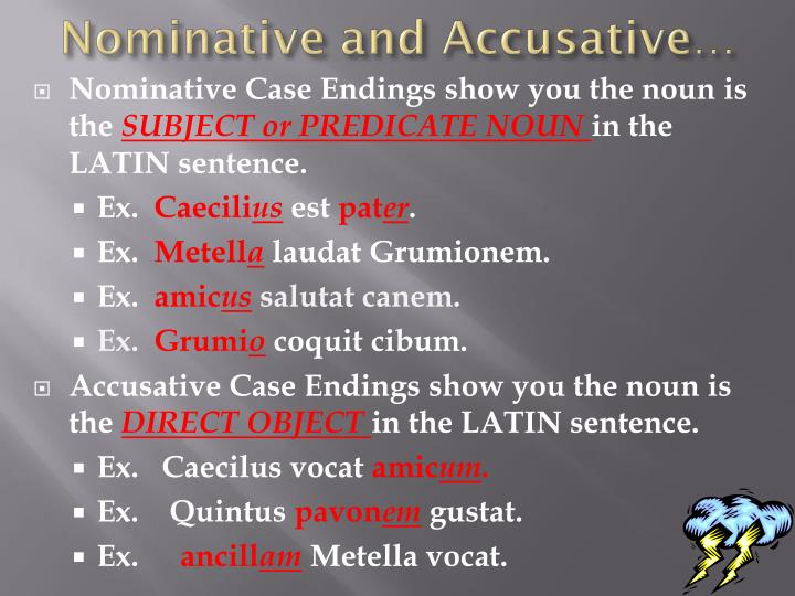 PPT The Nominative And Accusative Cases PowerPoint Presentation 