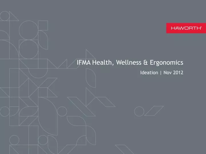 ifma health wellness ergonomics n.