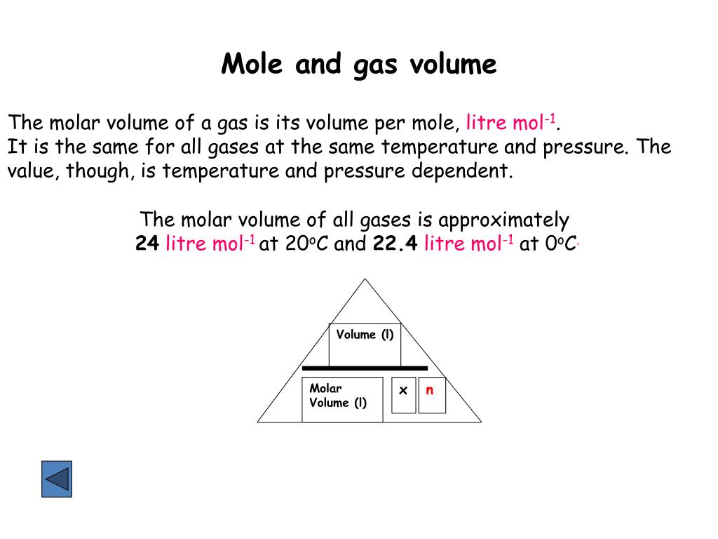 PPT - Mole and gas volume PowerPoint Presentation, free download -  ID:2654118