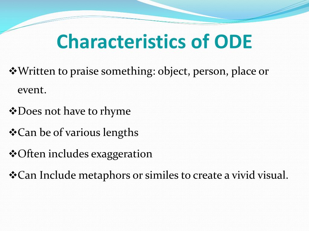 Ppt Ode Poetry Powerpoint Presentation Free Download Id2655221