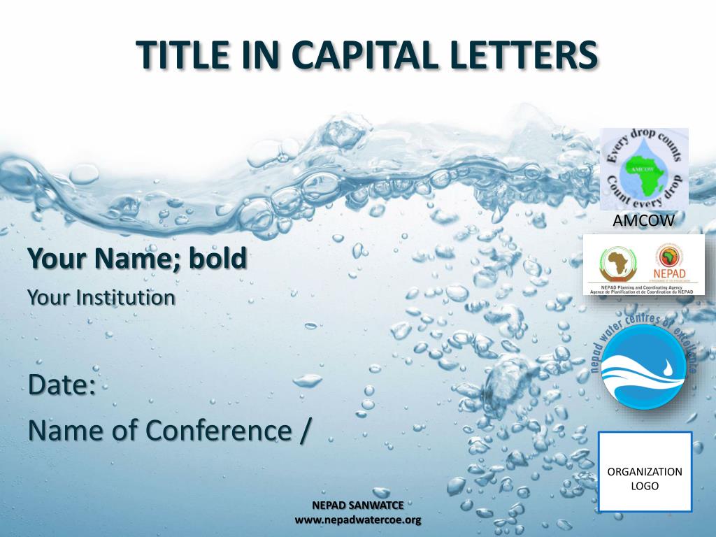 capital letters in presentation titles